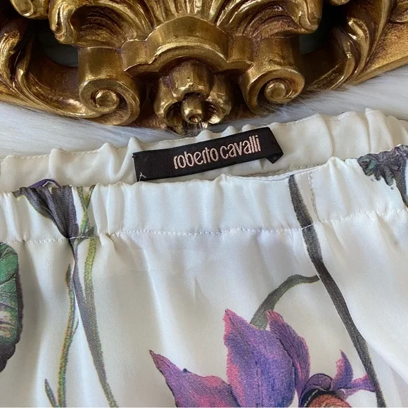 Roberto Cavalli Silk Floral Skirt - Picture 5 of 14